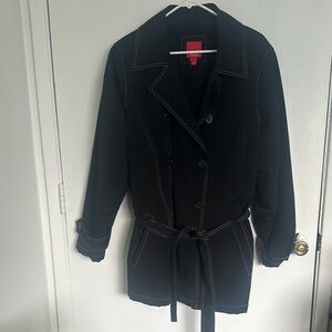 Esprit Black Trench Coat with Belt